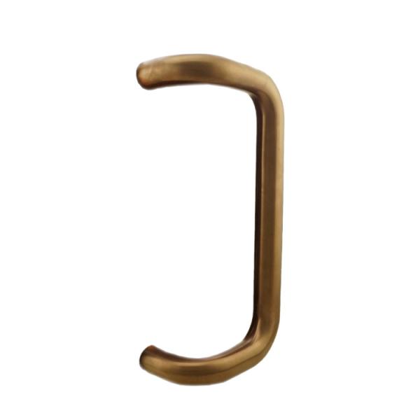 Dark Bronze Offset Pull Handle Double Side Fix D Shape Design OEM For Narrow Stile