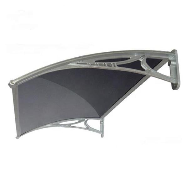 1-18MM Toldo de janela de policarbonato em bronze Transparente verde opal e cores do lago