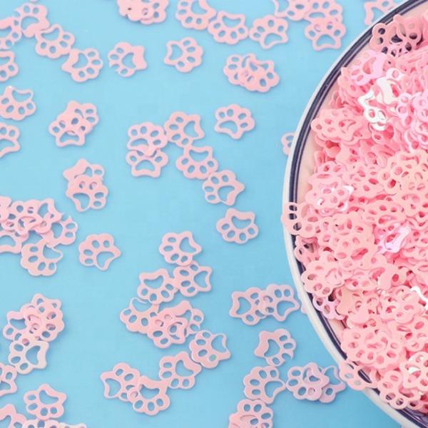 Cartoon Dog Paw Glitter Shaped Silicone Decoration Fashionable for Chinese Year Bag Decoration