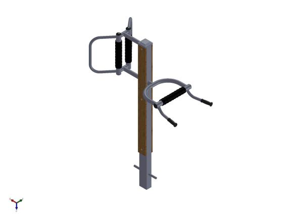 outdoor fitness equipments WPC materials based Massager(waist and back)-LK-A02