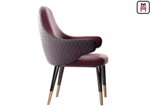 Solid Wooden Dining Chairs With DIVA Arm IW-145 For  Five Star Hotel And Bar