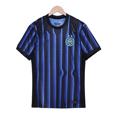 Inter Milan Saison 2025-2026 Joueur de football à domicile Maillots de l'équipe Personnalisation étirable