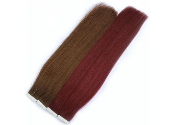 Long Lasting Tape In Human Hair Extensions , 100 Remy Human Hair Tape In Extensions