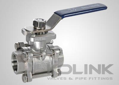 3 almofada de aço inoxidável da válvula de bola ISO5211 da parte que trava a extremidade do interruptor do NPT BSPT do dispositivo