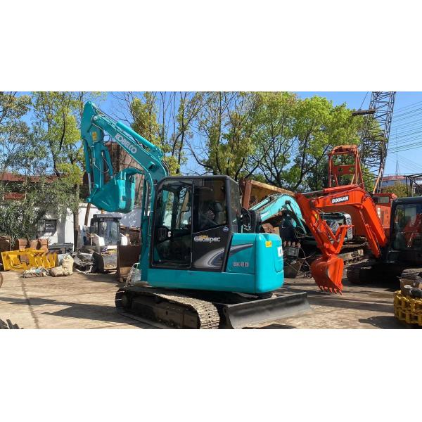 Used KOBELCO SK60 Mini Excavator with Low Working Hours and Parker Hydraulic Cylinder