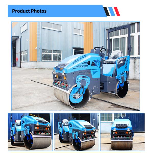 Construction Machinery Manufacturer Double Drum Roller Compactor Vibratory Hydraulic Diesel Small Asphalt Roller Machine
