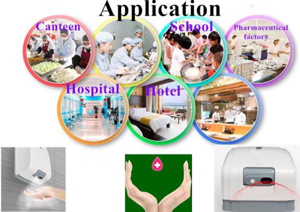Clean Room Hospital Hotel School Infrared Sensor Alcohol Spray Automatic Touchless Alcohol Spray Hand Sterilizer