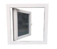 Diseño moderno UPVC Casement de vidrio Ventanas a prueba de viento Color personalizado con pantallas