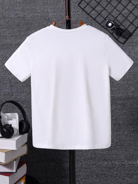 Round Neck Children T Shirts Printed Customized 180gsm
