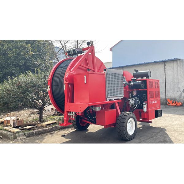 Max Tension 2x40kN Tension Machine Stringing Machine For Cable Pulling