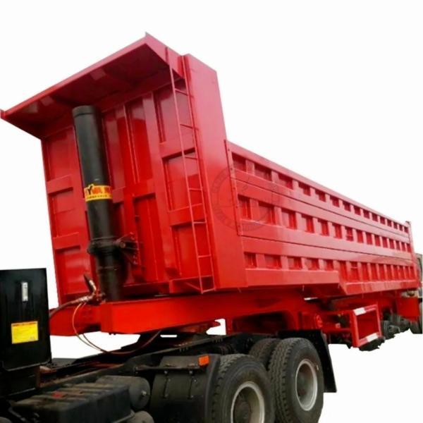 Standard 28ton Self-dumping Semi Trailer for Construction Rubbish Sand Stone Transport