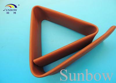 2/1 1KV Polyolefin Heat Shrink Tubing Bus Bar Protecting Sleeve , Brown Yellow
