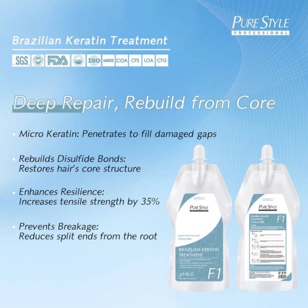 OEM Wholesale Factory Supply Purestyle Brazilian Keratin Hair Treatment Cream Smooth Hair Care Conditioner Nourishing Straightening