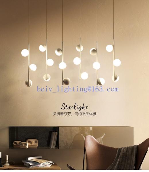 Acrylic Iron LED Pendant  Lightings Ball Shape 800*100*1500MM 36w