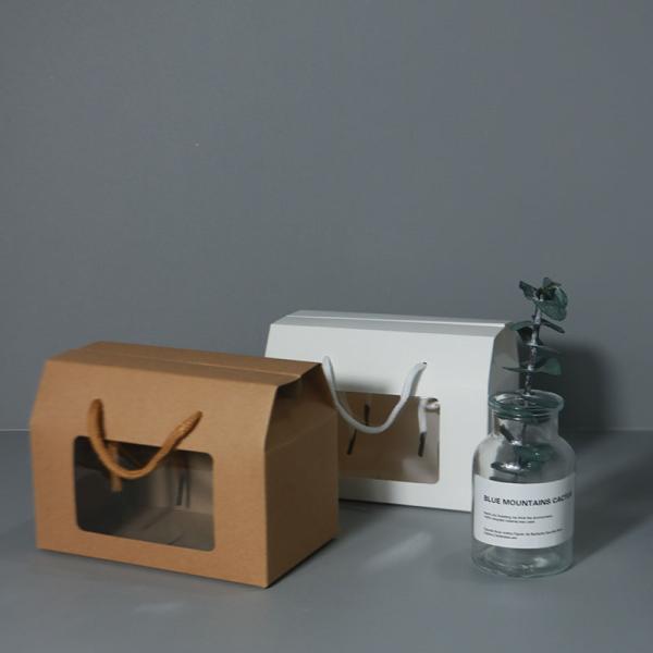 Perfumes Flowers Folded Paper Gift Box  White Cardboard Storage Boxes With Lids