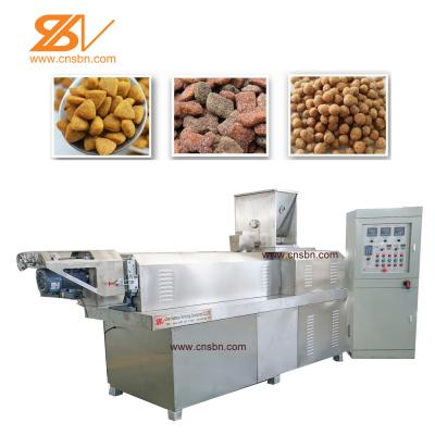 SLG65 Pet Food Extruder Making Machine , Pet Extruder Machine 38CrMoAlA Screw Material