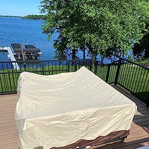 Furniture Cover 600D Waterproof Large Heavy Duty Outdoor Furniture Set Covers with Anti-UV and Wind-Proof Suitable
