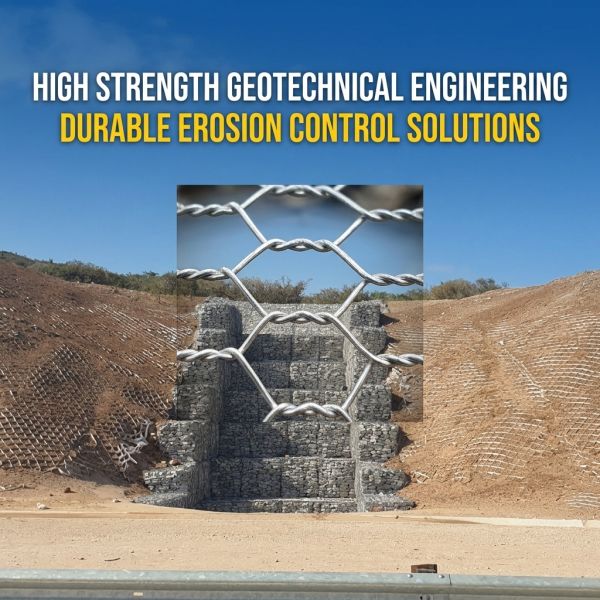 UV Stabilized Polyethylene Gabion Bags Reinforced Geobag For River Embankment