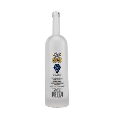 Customized Color Logo Round Glass Bottle 200ml 375ml 500ml 700ml 750ml 1000ml for Beverage
