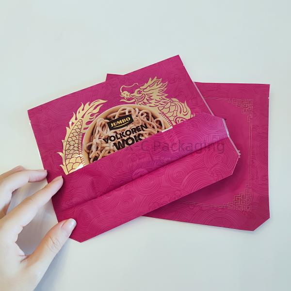 Plastic Stand Up Bag Packaging Multifunctional Ziplock Moisture Proof 10 Colors