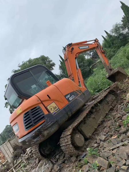 Second hand DX60LC hydraulic crawler excavator, cost-effective