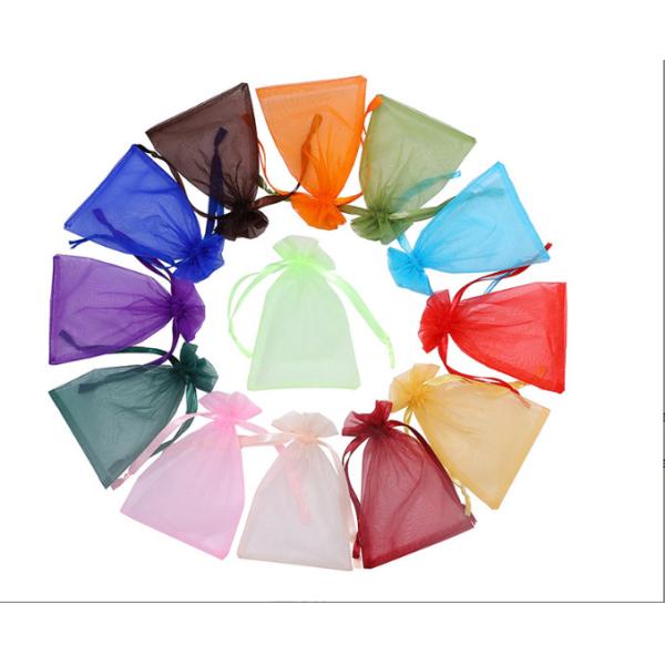 ODM Plain Organza Drawstring Toiletry Bag Pouch For Gift Packing