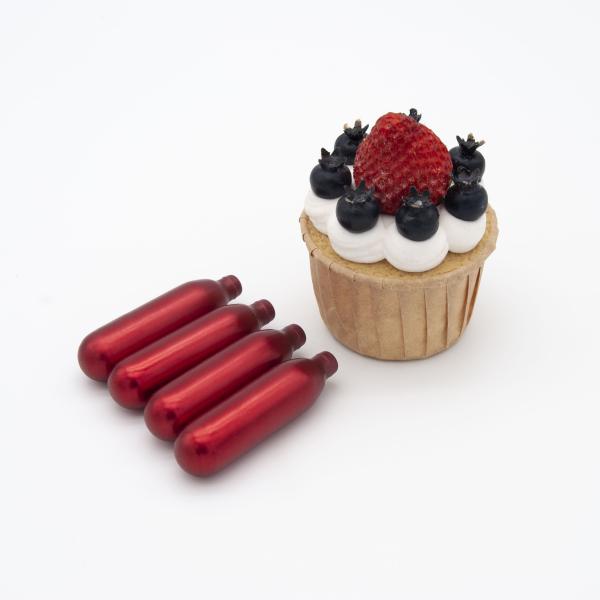 Серебристый и подгоняйте 8g взбил заряжатели сливк для инструментов десерта