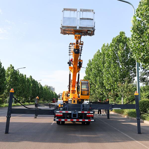 32m Bucket Truck Aerial Working Platform Truck telescopic boom Mounted High-altitude Operation Truck