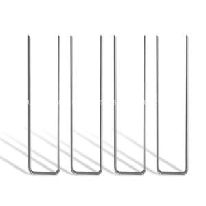 Os anti pregos em forma de u longos UV, metal U pregam para a grama artificial,