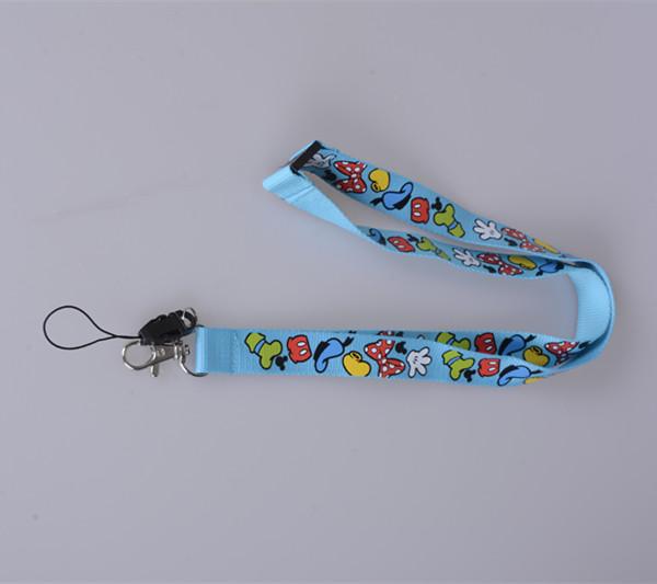 custom polyester Children neck lanyard, kid's printed polyester lanyards with phone string