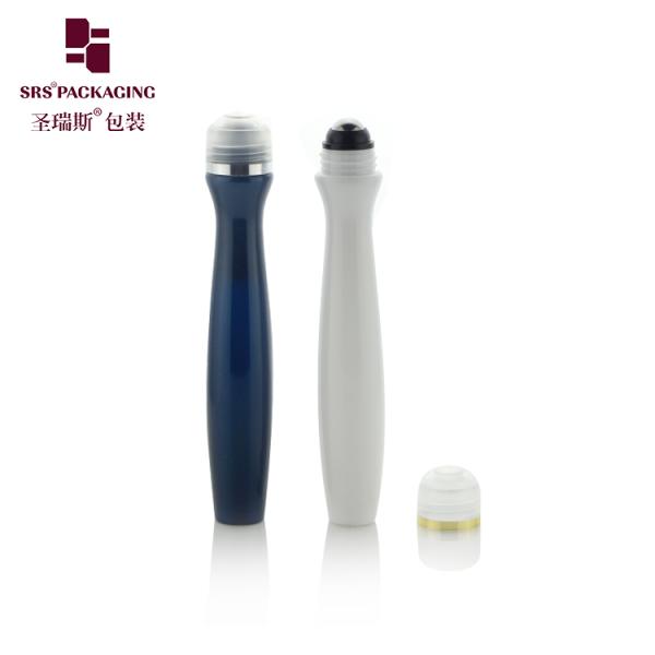 Round Waist shape 15ML Roller Ball Roll on Bolttles for eye serum massage
