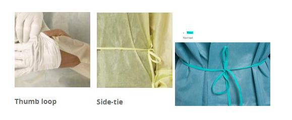 Облегченный желтый устранимый ППЭ одевает одежду 35гсм Ковералльс - 60гсм