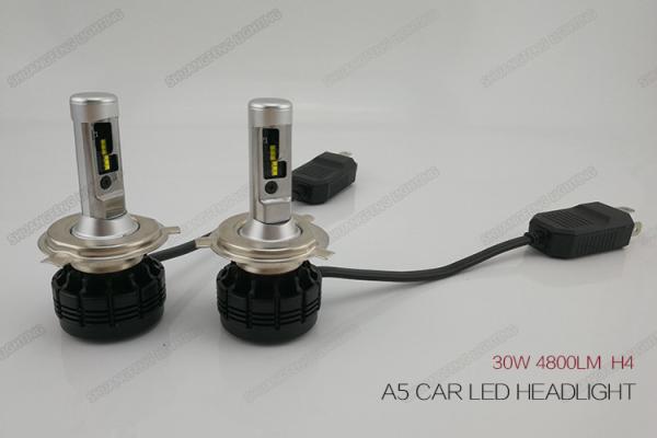 Super White Automotive LED Headlights 36w 4600LM H4 LED Headlight Kit