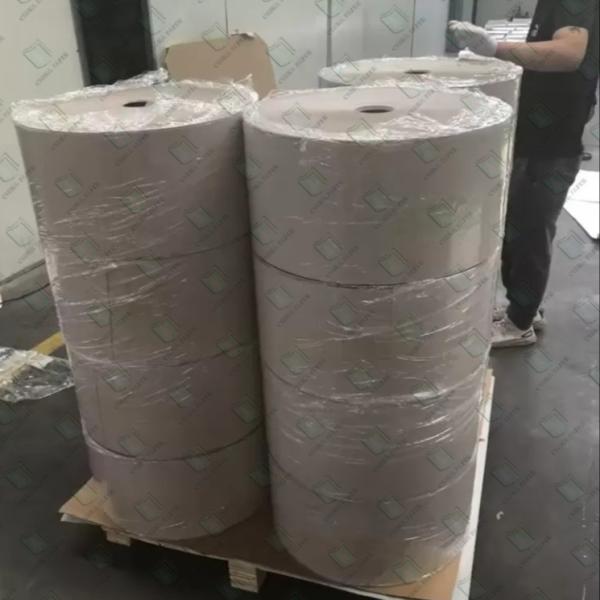 Embalagens de impressão de papel metalizado personalizado prata em rolos