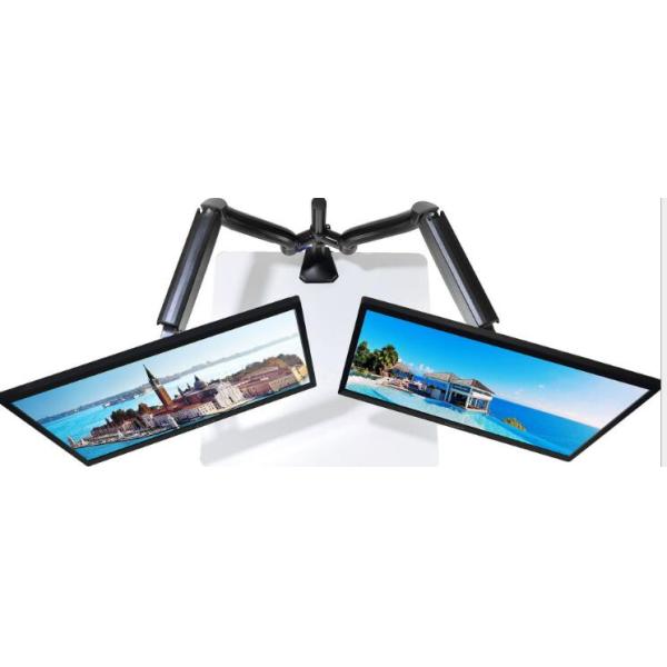 OEM LCD Monitor Lift , Telescopic Multi - Function Alloy Dual-Screen Display Computer Stand Rotary Lifting Bracket