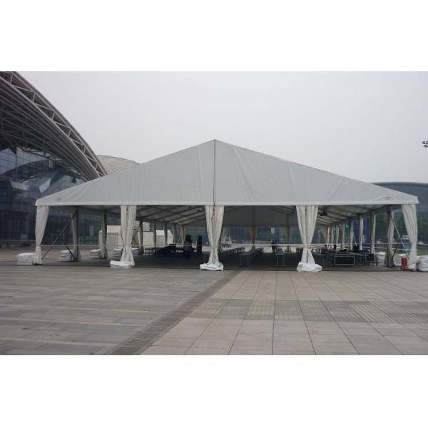 Outdoor Large Warehouse Tent , White PVC Wall Roof Marquee Tent 15x30M For 300 People