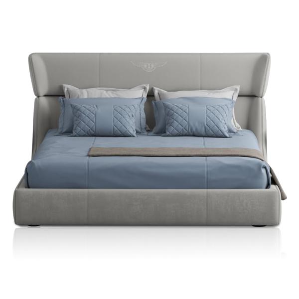 Fashion Leather Modern Bedroom Furniture Sets Solid Wood Italian Luxury Bed