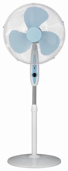 Adjustable Height Oscillating Floor Fan , 55W 3 Speed 16 Vintage Pedestal Fan