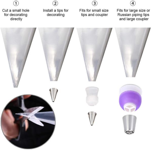 Все подсказки размера испекут сумку сливк, сумки тубопровода пекарни 77grams 16X30cm