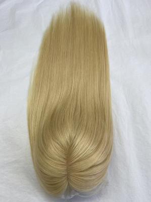 Wholesale 24# color  Silk Base Closure Topper Virgin Human Hair Toupee Replacement System for Women Cheaper Price Hairpiece