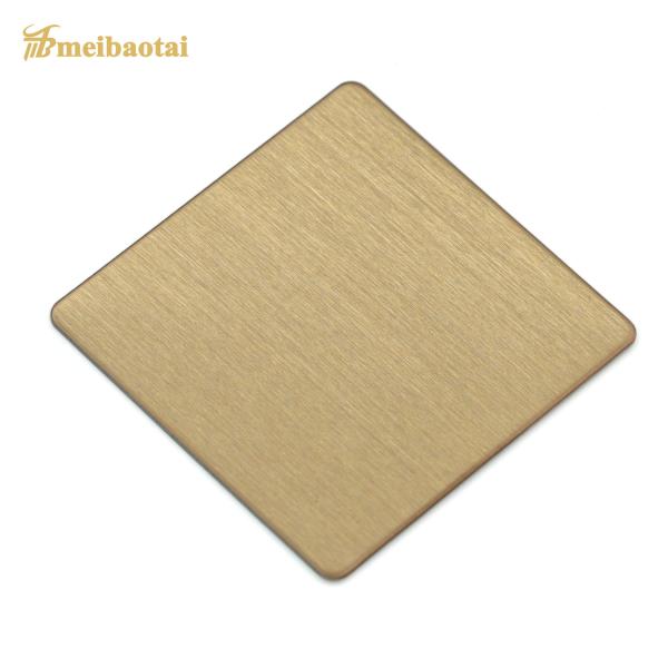 ASTM Cold Rolled Stainless Steel Plate Gold Four Feet Sustainable