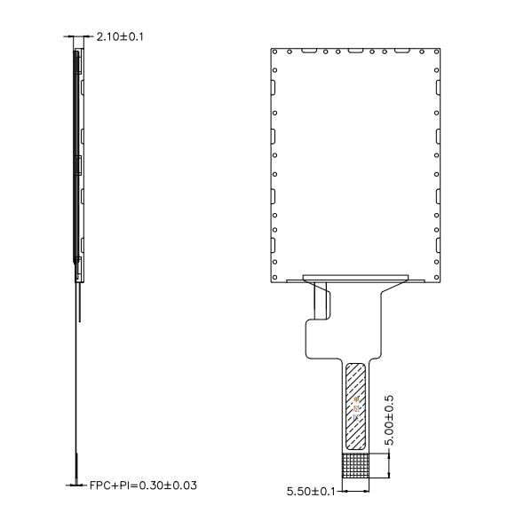240x320 2,0 дюймовый TFT LCD дисплейный модуль ST7789V IC с SPI 4 BIT интерфейсом