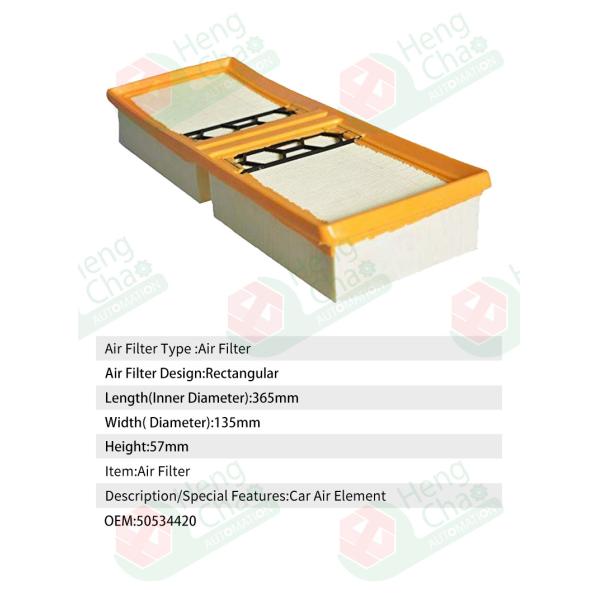 Автомобильные фильтры OEM 50534420 Автомобильные фильтры воздуха Производство картриджей