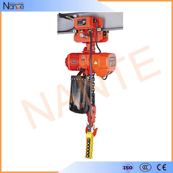 Grue à chaînes électrique anti-déflagrante avec le type de NT de chariot à entraînement de moteur