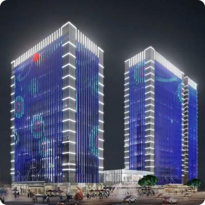 5040 fonte de luz de ponto Quadrado edifício à prova d'água iluminação de rua
