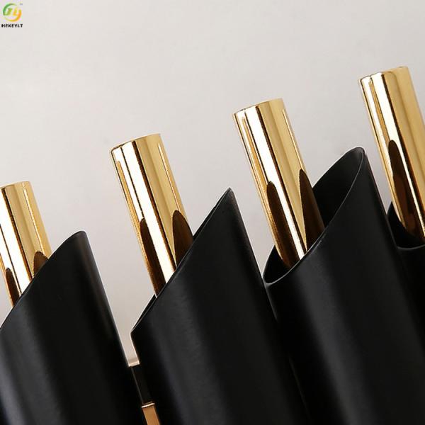 Luz moderna de electrochapado de la pared del negro LED de Crystal Home Art Baking Paint