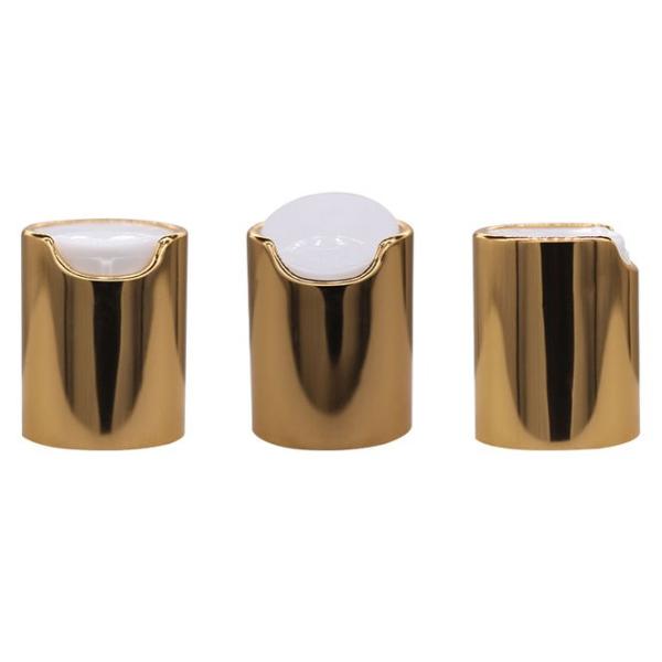 Screw Down Disc Top Cap 20mm Round Gold Aluminum Plastic Disc Cap