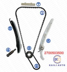 Jogo cronometrando da corrente para o motor M274 M270 1.6T/2.0T 0009933978 do