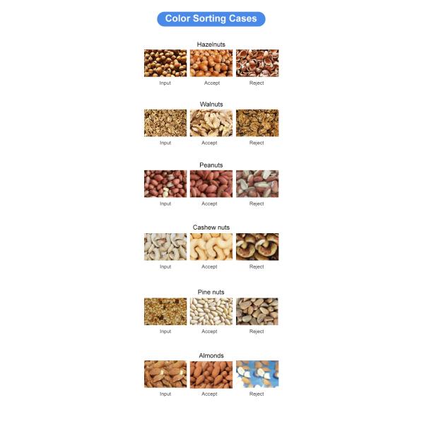Macadamia Nut Wenyao Color Sorter For Walnuts Hazelnuts Almonds Pistachios