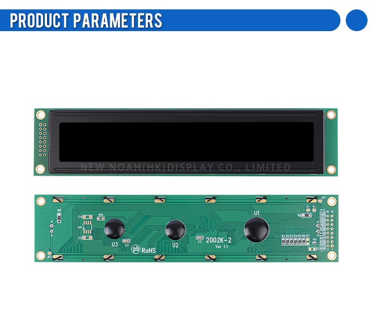 DFSTN black film 2002K-2 LCD Screen 2*20 Large Size ST7066U LED Backlit White Text 51 Microcontroller STM32